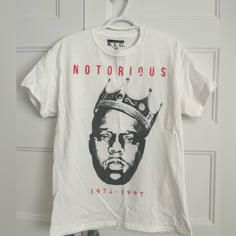 Notorious B.I.G White Graphic T-Shirt